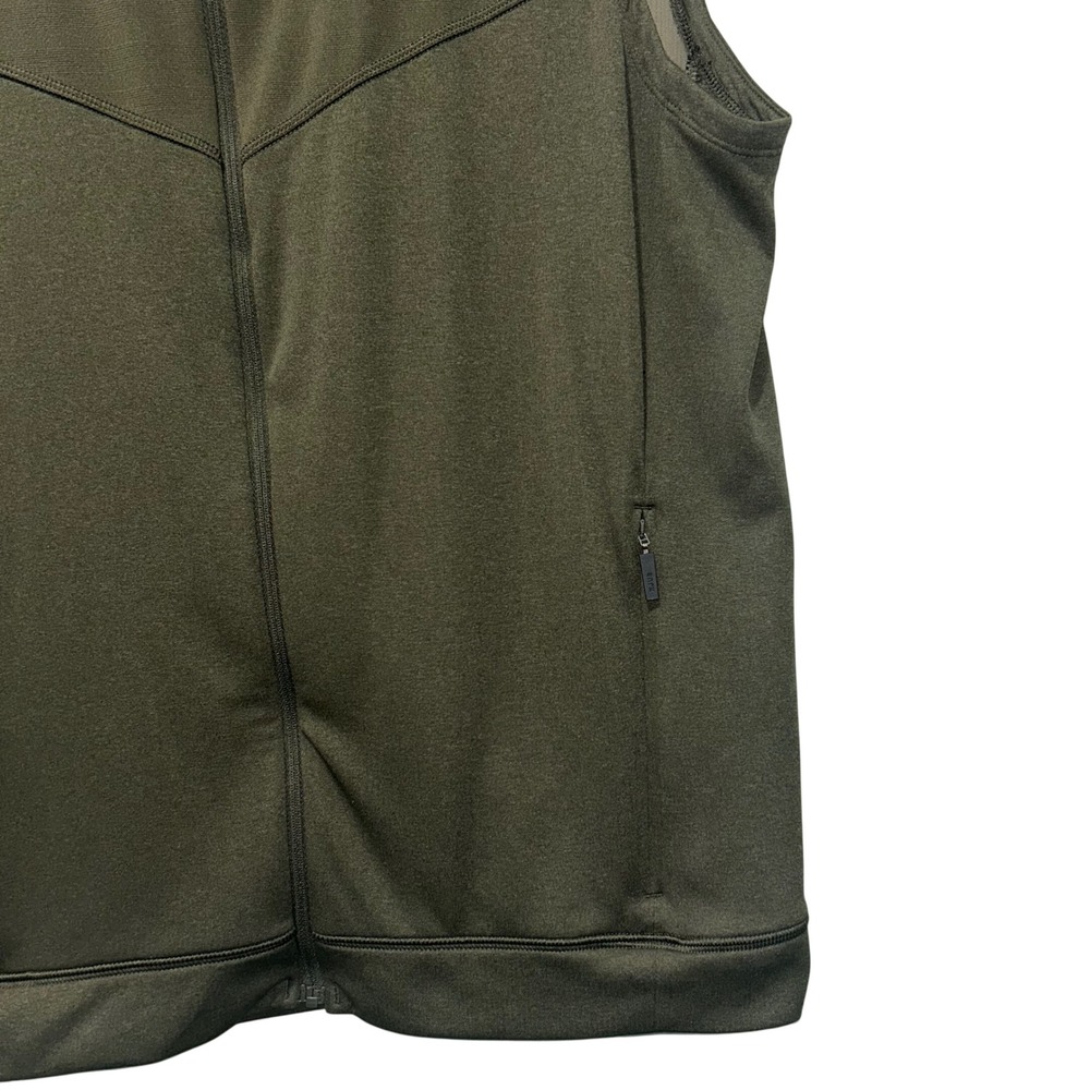 KJUS Westport Vest Men's 50/M Dark Olive Full Zip Stretch UPF 50 + Windproof - Picture 4 of 7